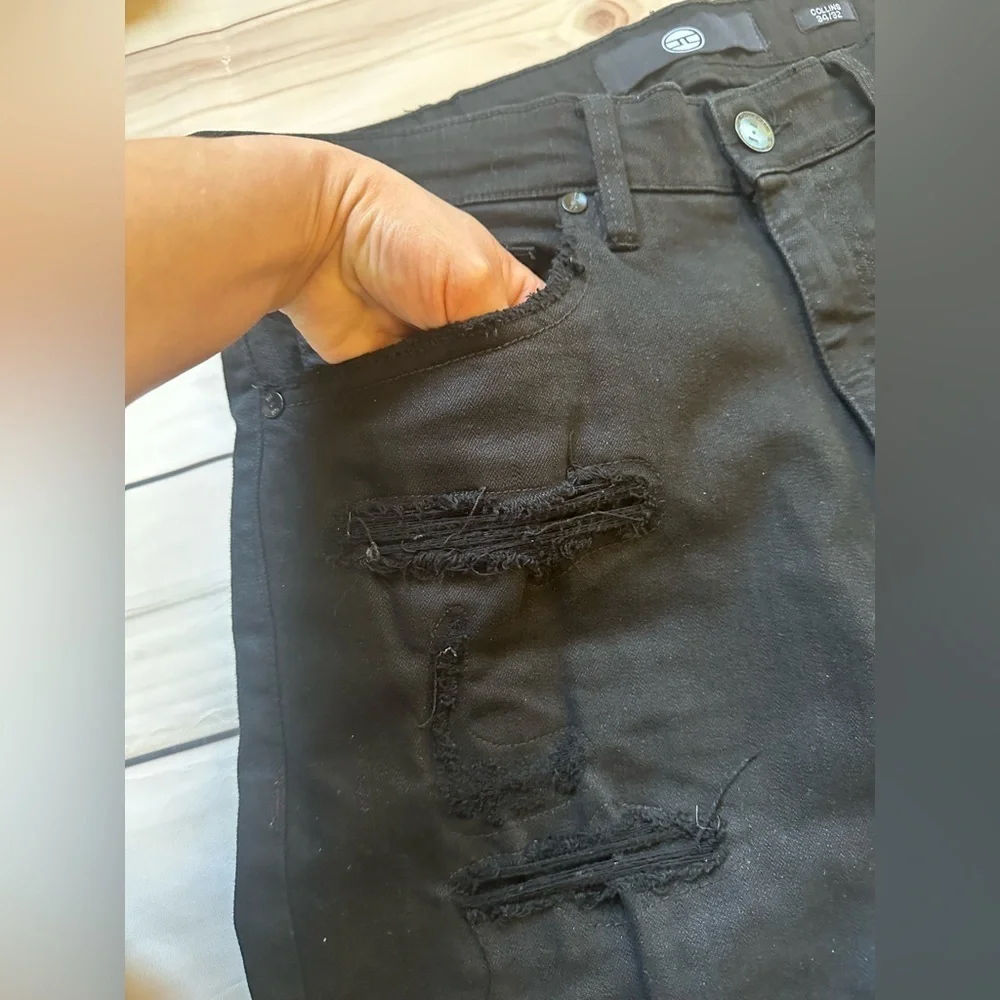 Jordan Craig Collins Jeans Black Distressed Men’s size 34x32 Straight